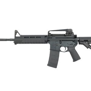 Bushmaster M4 Patrolman's MOE AR15 Rifle - Black | 5.56NATO | 16" Barrel | Magpul MOE Furniture w/ Detachable Carry Handle | A2 Birdcage flash hider
