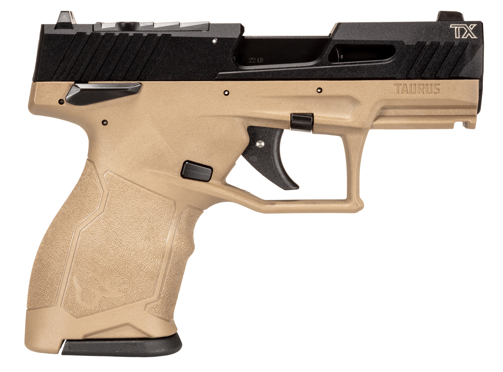 TAURUS TX22C 22LR BK/FDE 3.5" 10+1 TS