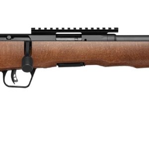 SAVAGE ARMS B17 17HMR BLK/WOOD 18" THD