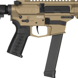 CMMG Banshee MkGs Pistol - FDE | 9mm | 5" Barrel | 4" M-LOK Handguard | SBA3 Arm Brace