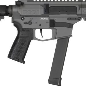 CMMG Banshee MkGs Pistol - Tungsten | 9mm | 5" Barrel | 4" M-LOK Handguard | SBA3 Arm Brace