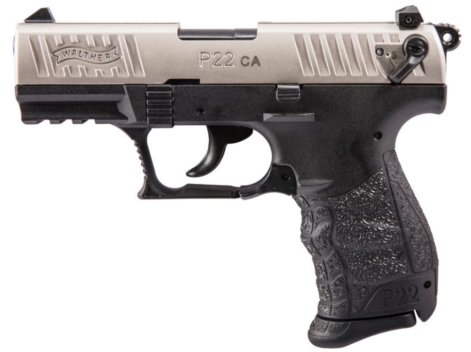 WALTHER ARMS P22 22LR 10+1 3.4" NICKEL CA