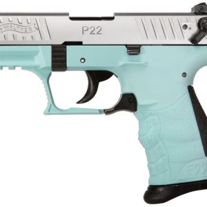 WALTHER ARMS P22Q 22LR NKL/ANGEL BLUE 3.4"