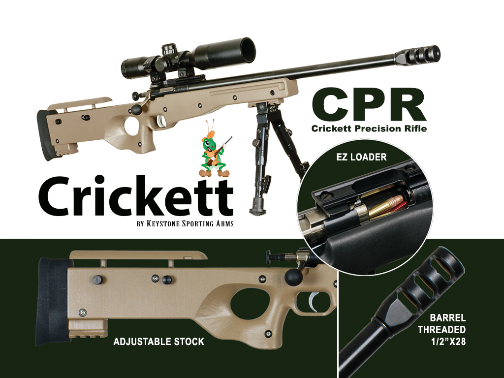 KEYSTONE SPORTING ARMS CRICKETT CPR 22LR BL/TAN PKG