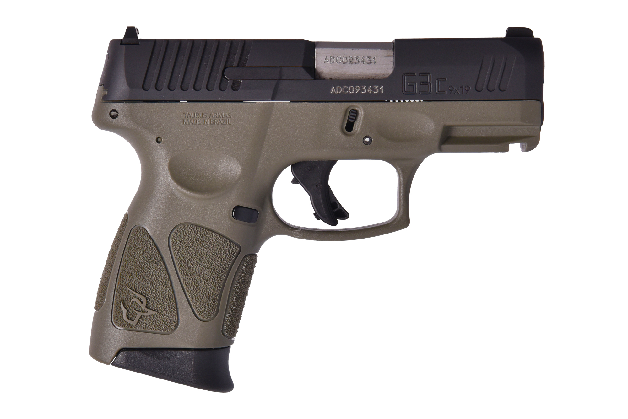 TAURUS G3C 9MM ODG/BLK 3.2" 12+1