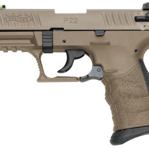 WALTHER ARMS P22Q TACT 22LR FULL FDE 3.4"