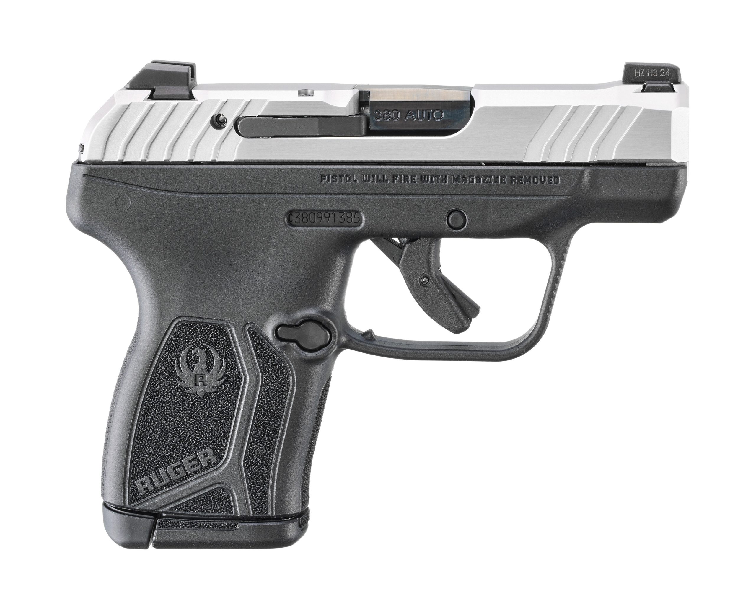 RUGER LCP MAX 380ACP SS/POLY SFTY