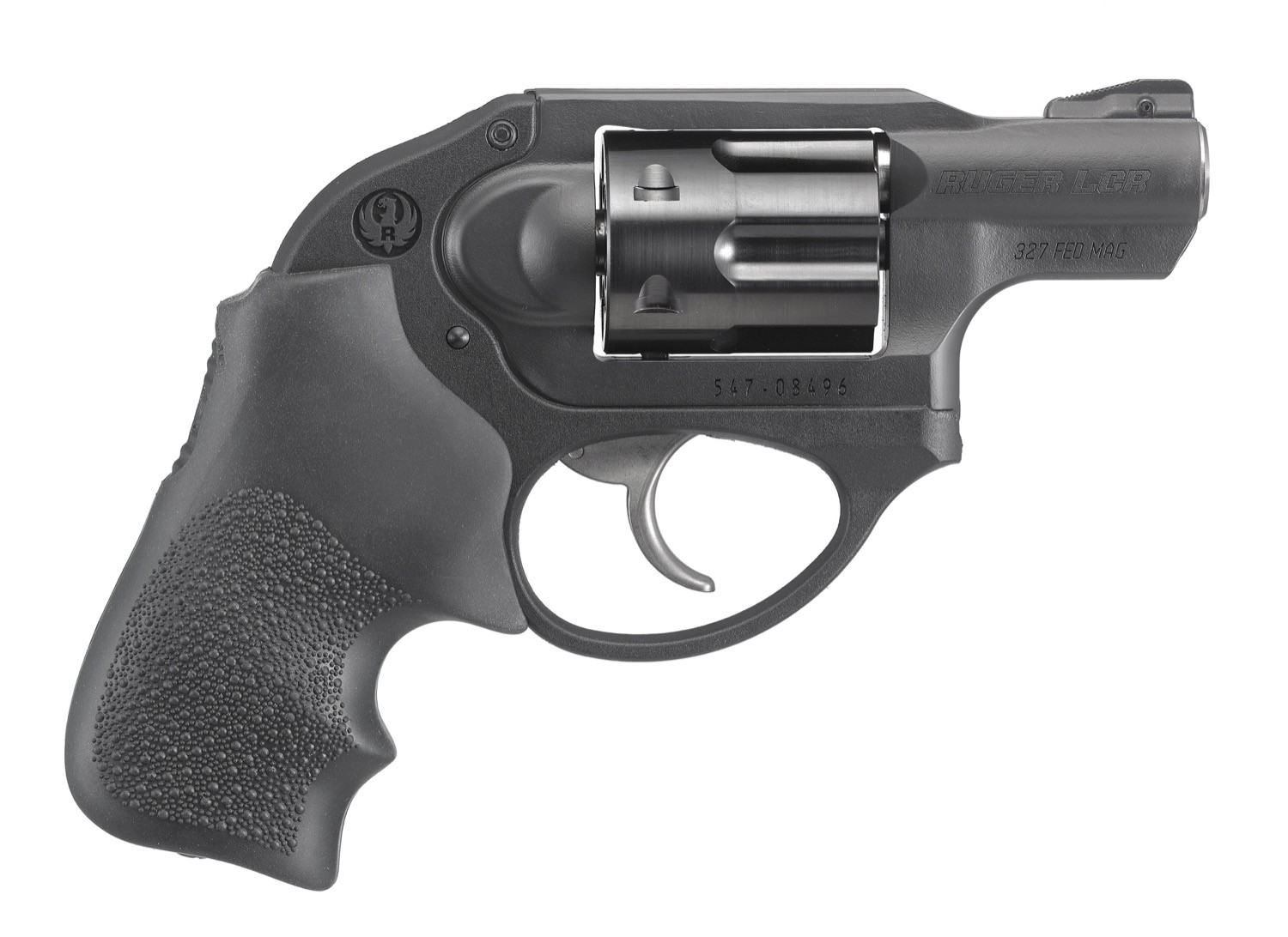 RUGER LCR 327FED BL/HOGUE GR 6RD DAO