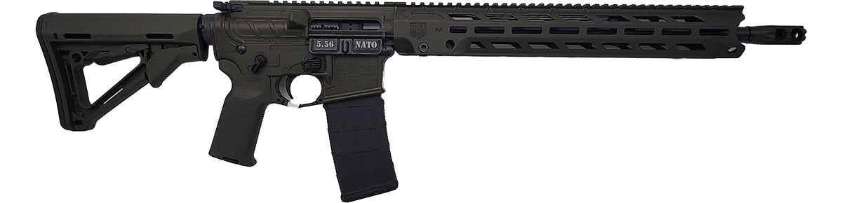 Diamondback Firearms Obsidian DB15 Semi-Auto Rifle - 5.56 NATO | OD Green | 16" Threaded Barrel | Magpul MOE Stock