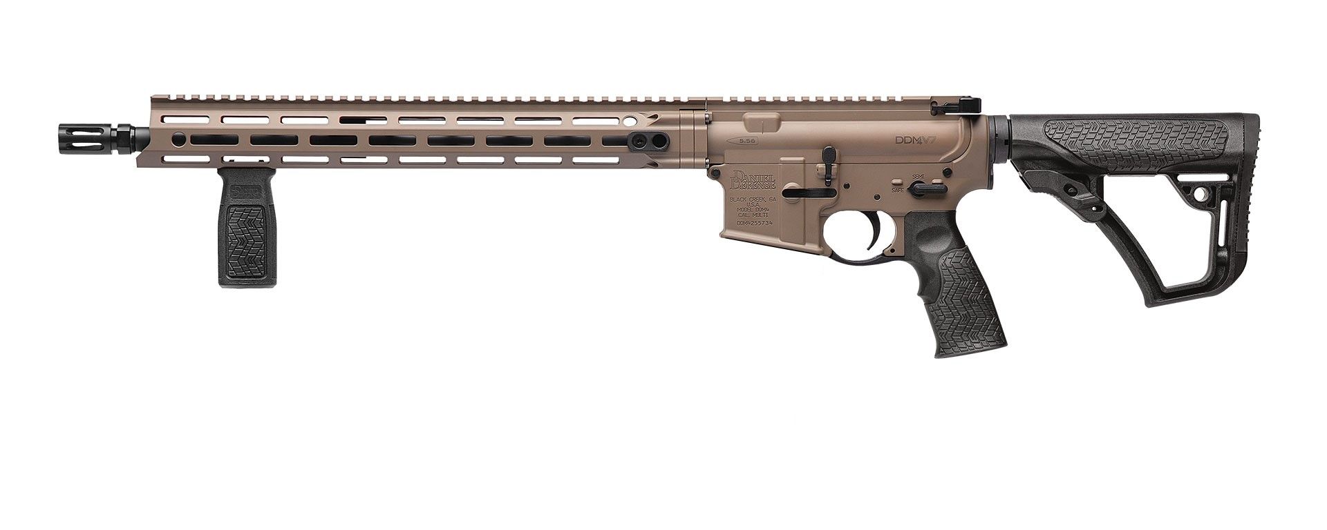 DANIEL DEFENSE DDM4 V7 5.56MM FDE 16" NO MAG