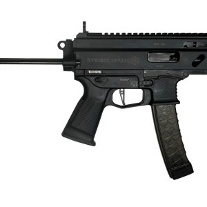 Grand Power Stribog SP9A3S Pistol - Black | 9mm | 5" Threaded Barrel | 30rd | PDW Brace w/ Tailhook