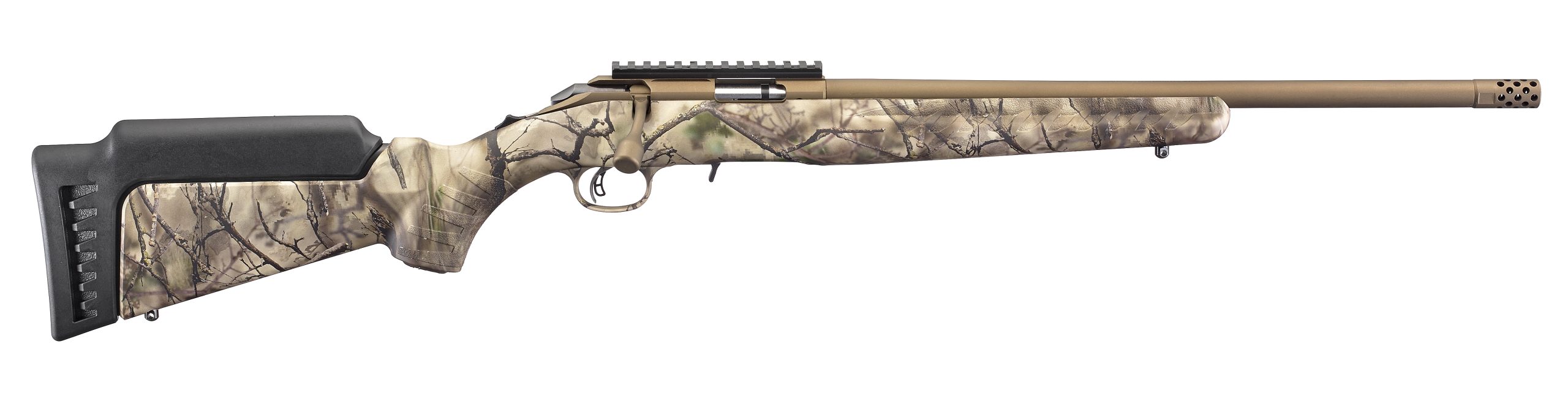 RUGER AMERICAN 22MAG BRNZ/CAMO 18"