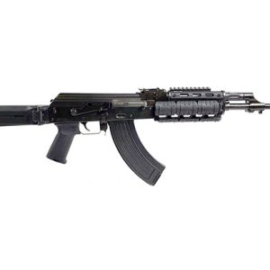 Zastava ZPAPM70 AK-47 Rifle BULGED TRUNNION 1.5MM RECEIVER - Black | 7.62x39 | 16.3" Chrome Lined Barrel | UTG Pro Quad Rail | Zhukov-S Folding Stock